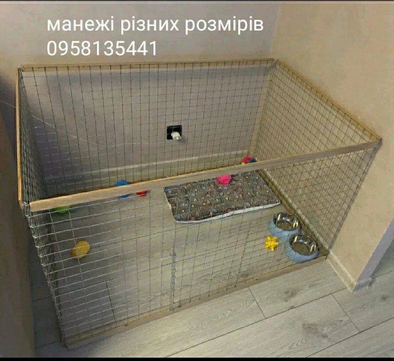 Манеж, Клетка, Вольер для собак, щенков, котят, кошек, кроликов — фото 7