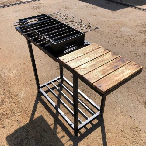 Мангал LOFT Urban Fire BBQ-зони у сучасному стилі (11 пазів)
