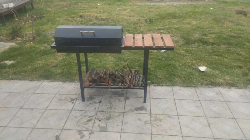 Мангал LOFT Urban Fire BBQ-зони у сучасному стилі (11 пазів) — фото 3