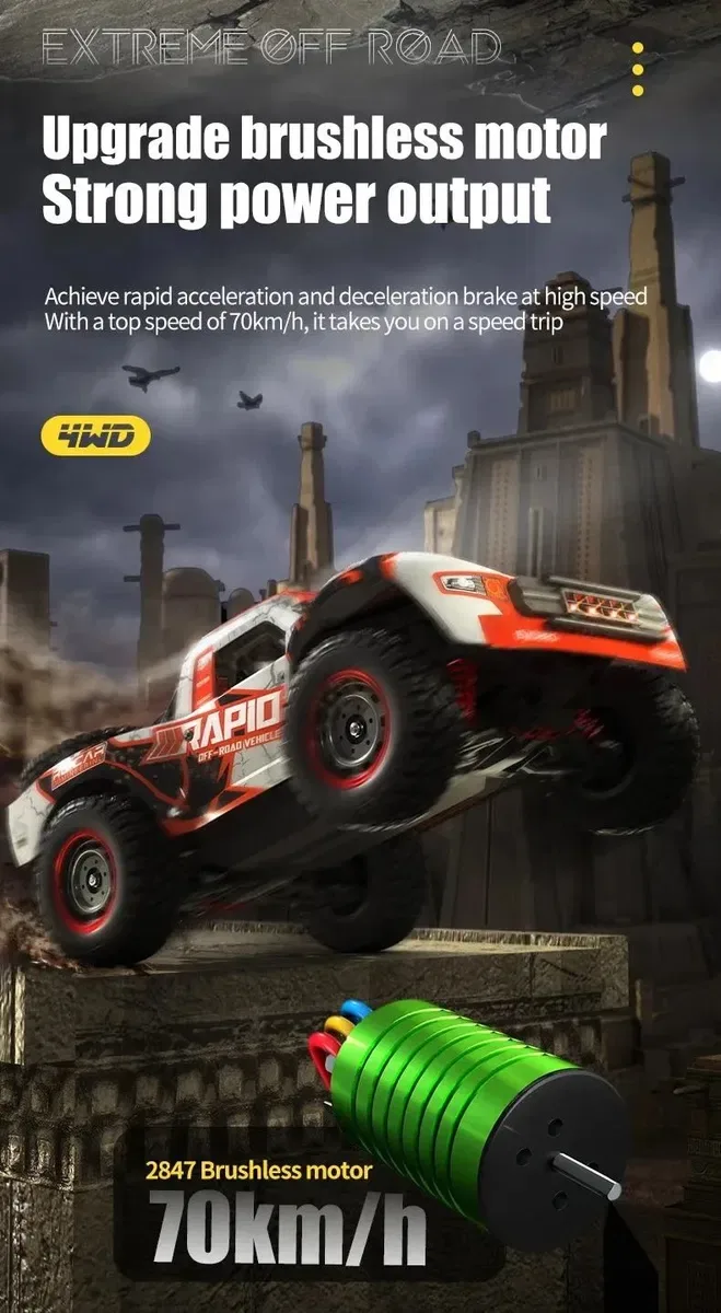 Машинка на пульті керування JJRC Q130 PRO до 70км/г — фото 2