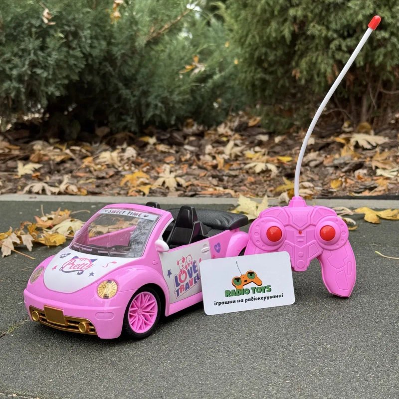 Машинка на радіокеруванні "Princess Car" рожева | кабріолет на пульті — фото 2