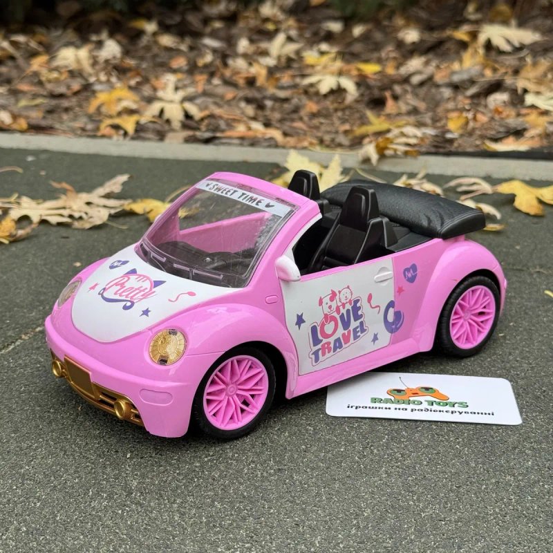 Машинка на радіокеруванні "Princess Car" рожева | кабріолет на пульті — фото 3