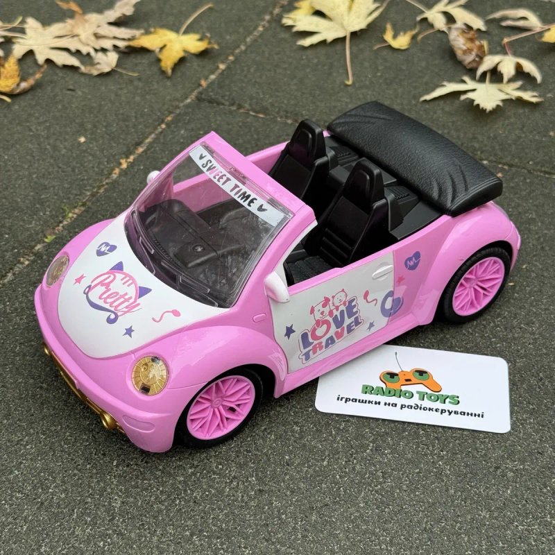Машинка на радіокеруванні "Princess Car" рожева | кабріолет на пульті — фото 4