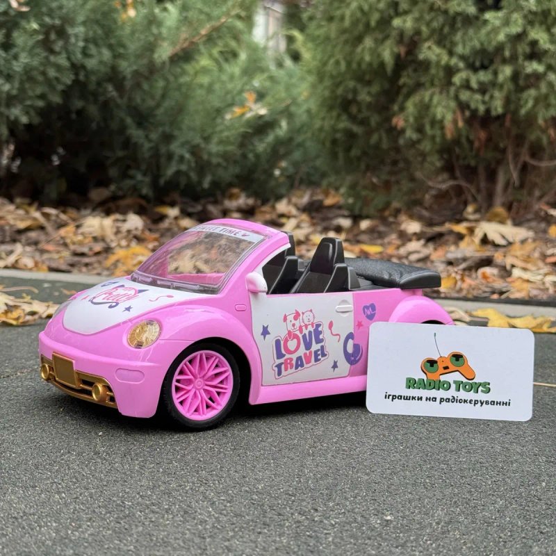 Машинка на радіокеруванні "Princess Car" рожева | кабріолет на пульті — фото 5