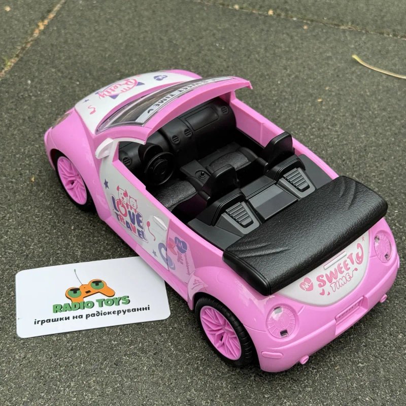 Машинка на радіокеруванні "Princess Car" рожева | кабріолет на пульті — фото 6