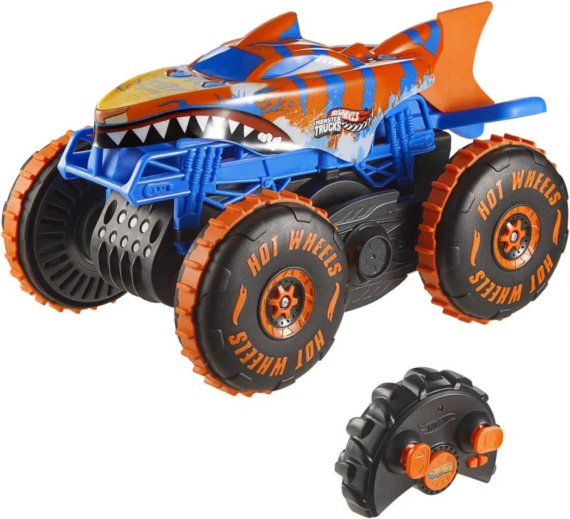 Машинка-позашляховик на радіокеруванні Hot Wheels Тигрова акула 1:15 — фото 2