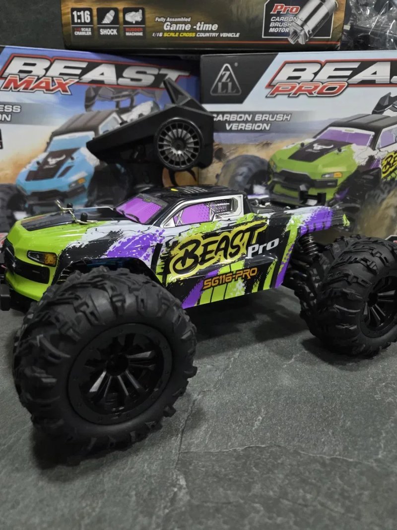 Машинка SG116 PRO на радіокеруванні радіокерований автомобіль 1:16 4WD Автомобіль 50 км/год Дрифт Автомобіль 4×4 — фото 3