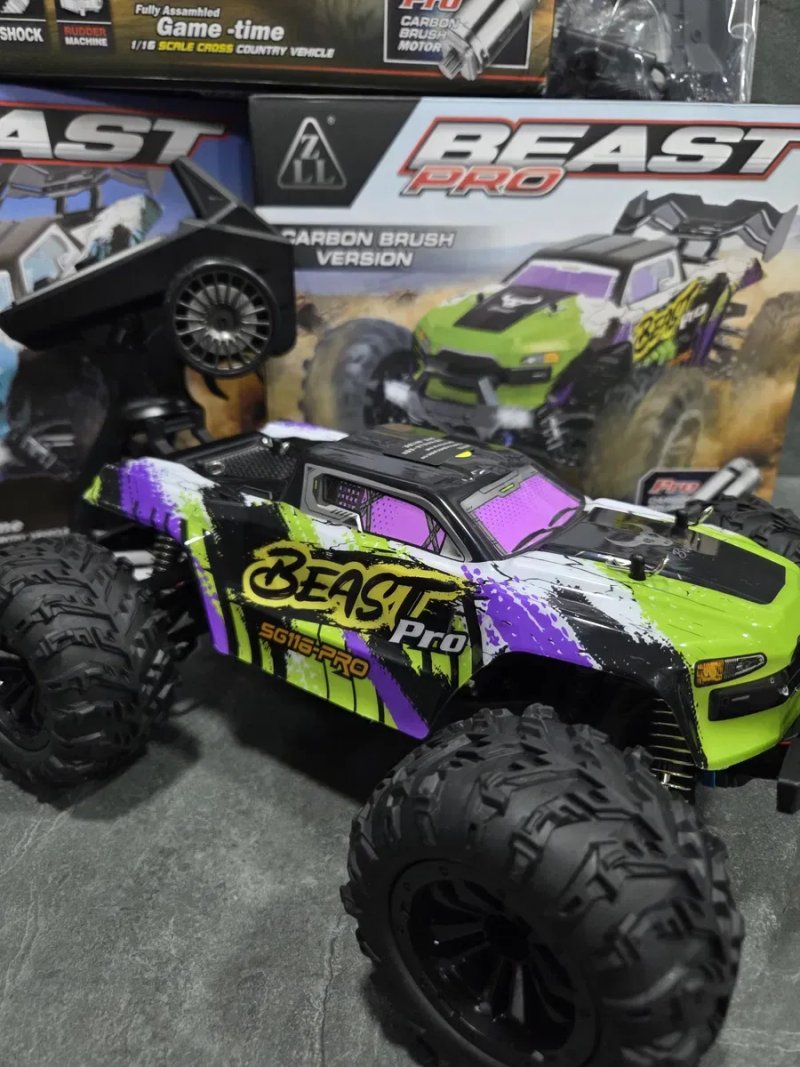 Машинка SG116 PRO на радіокеруванні радіокерований автомобіль 1:16 4WD Автомобіль 50 км/год Дрифт Автомобіль 4×4 — фото 4