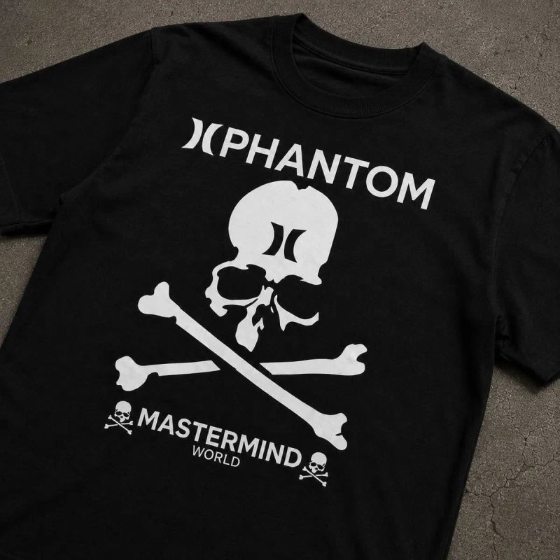 MASTERMIND x PHENOMENON HURLEY × MASTERMIND WORLDAW2011 two colors t shirt archive japan slim fit футболка мастермайнд архив япония — фото 3