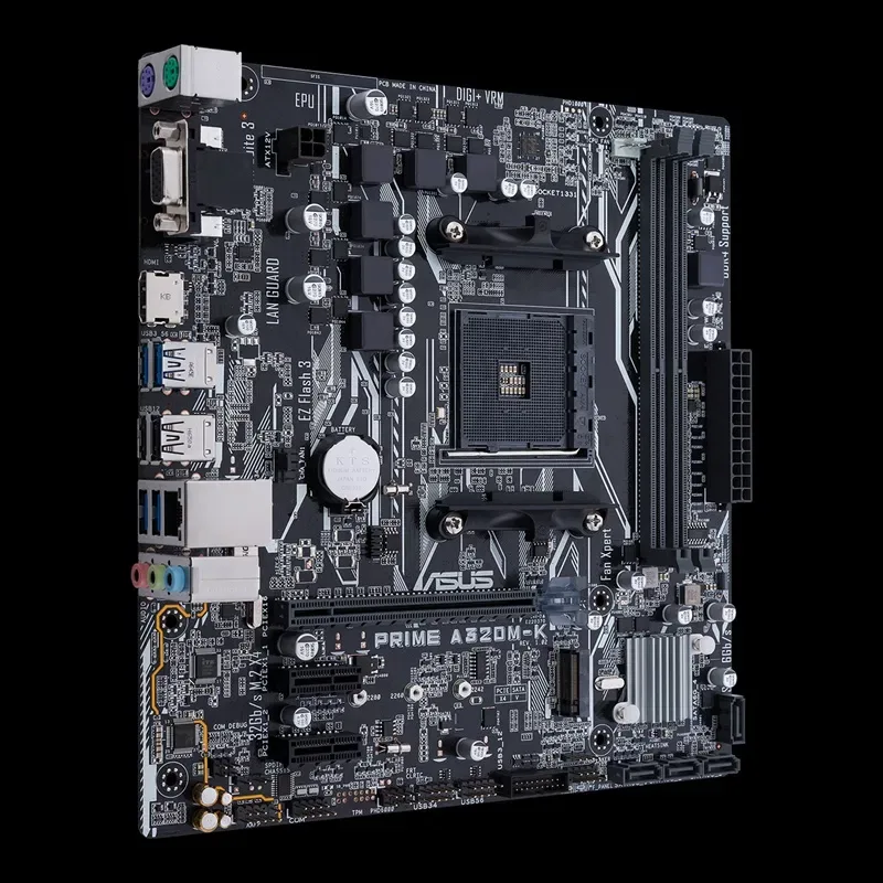 Материнська плата Asus Prime A320M-K, sAM4 ddr4, VGA/HDMI, m2 — фото 2