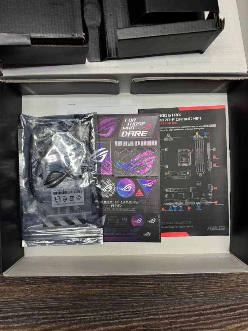 Материнська плата ASUS ROG STRIX X870-F GAMING WIFI AM5|DDR5 Вітринний варіант — фото 6
