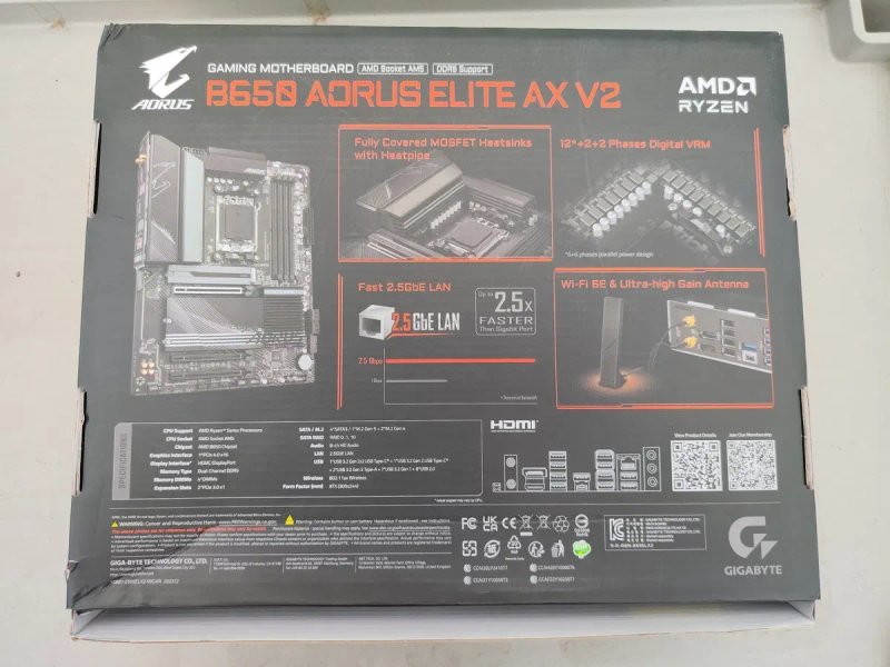 Материнская плата Gigabyte B650 AORUS ELITE AX V2 — фото 2