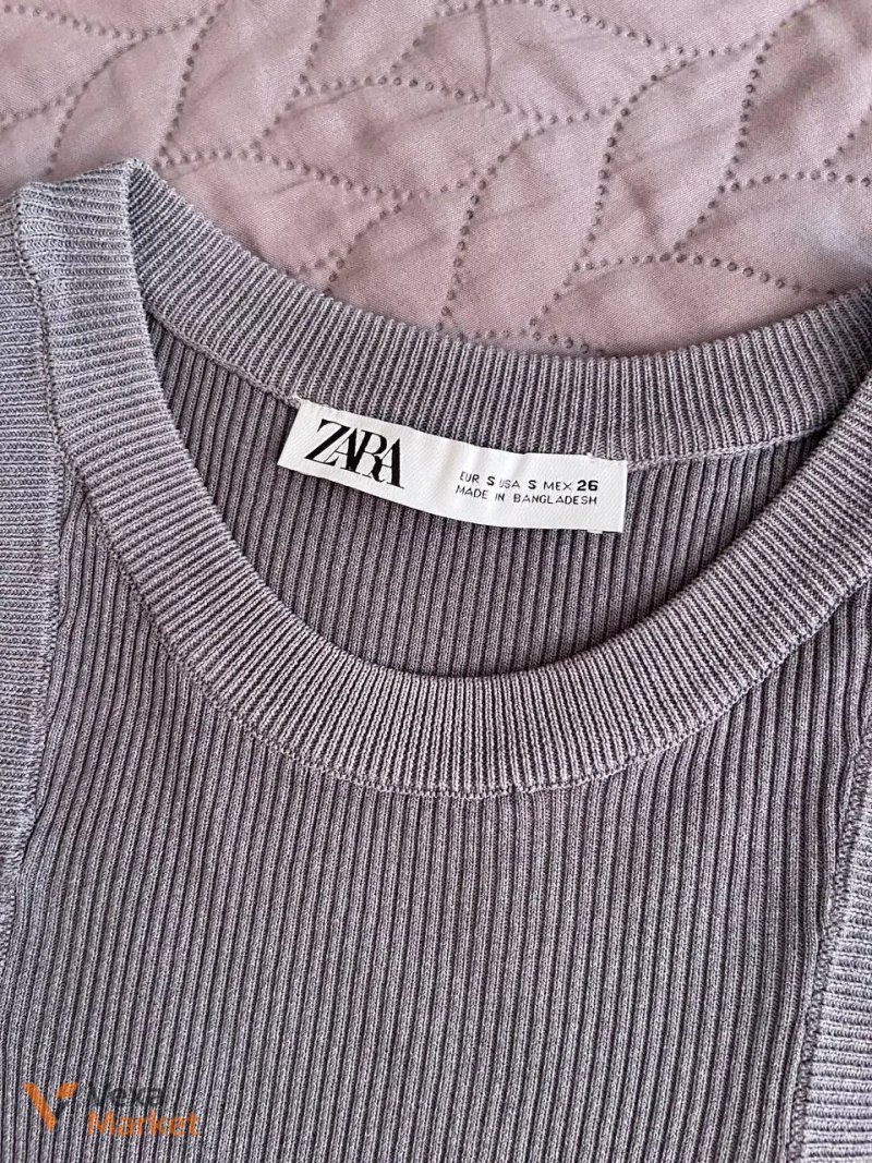 Майка Zara жіноча сіра розмір S — фото 2