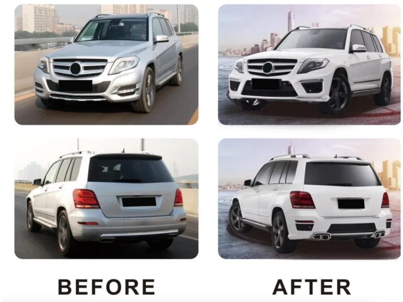 Mercedes GLK сlass X204 2008-2015 рр. Комплект обвісів AMG — фото 3