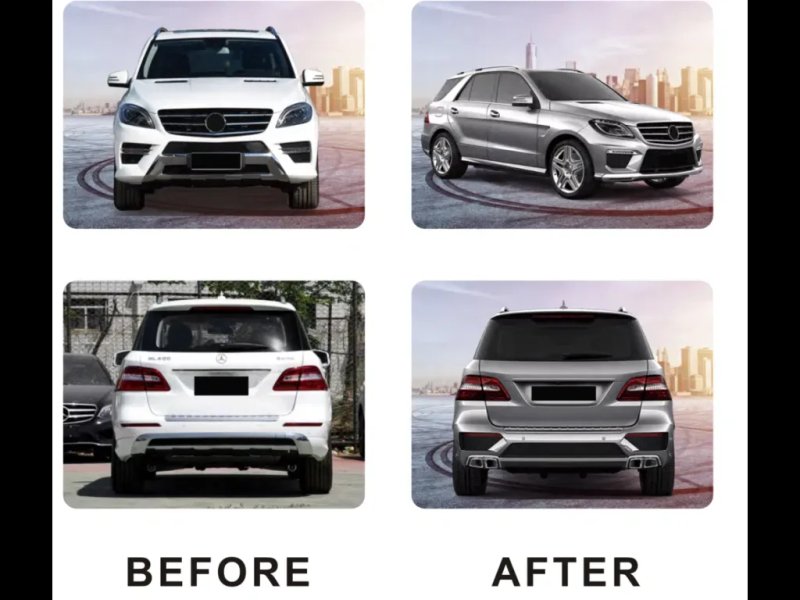 Mercedes ML W166 Обвес AMG ML63 (бампера решетка тюнинг) — фото 6