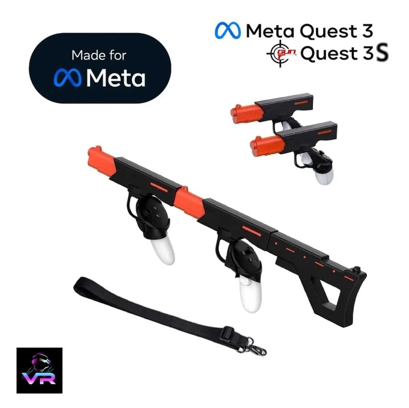 ‼️ Meta Quest 3, 3S автомат та пістолети 2-в-1 GunStock Oculus — фото 2