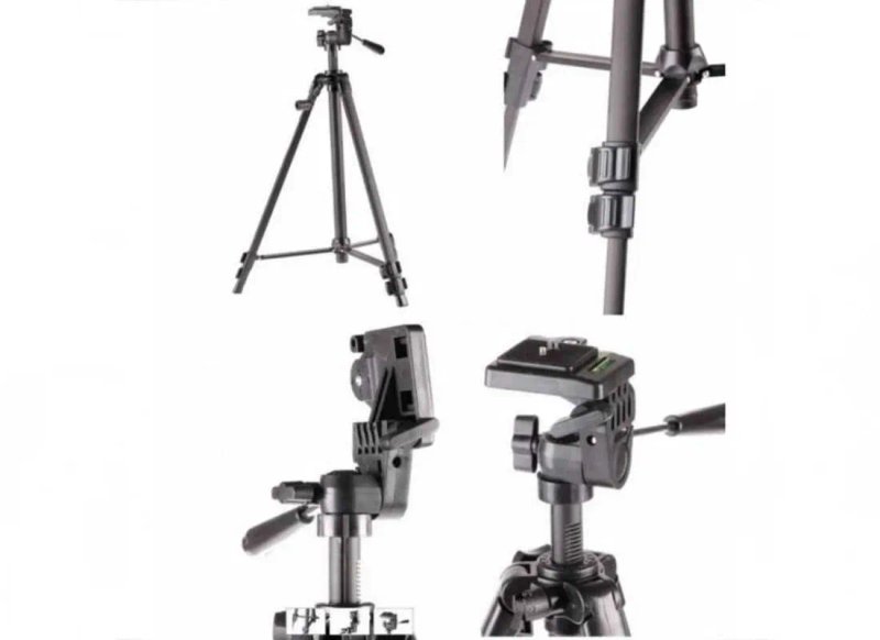 Металевий штатив трипод для телефону, тринога Tripod 3388 50-135 см із пультом ДК Металлический штатив для телефона Tripod 3388 50-135 см с пультом ДУ — фото 6