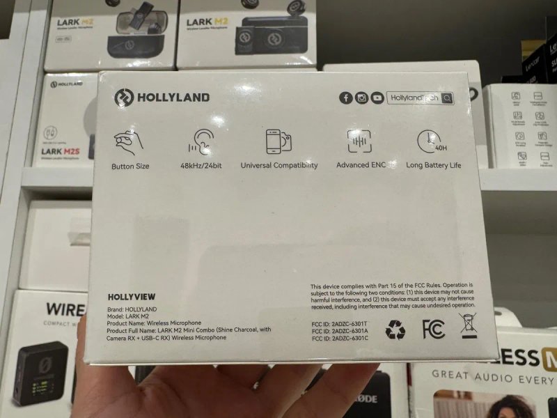 Мікрофона система Hollyland Lark M2 COMBO Mini USB-C Магазин Гарантія Петлічний Мікрофон — фото 4