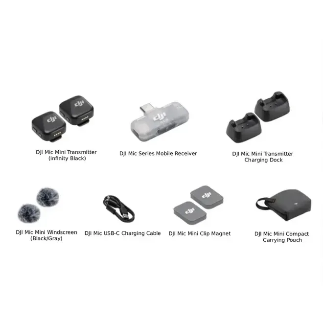 Мікрофонна радіосистема DJI Mic Mini Mobile Version (2TX + 1Mobile RX) — фото 4