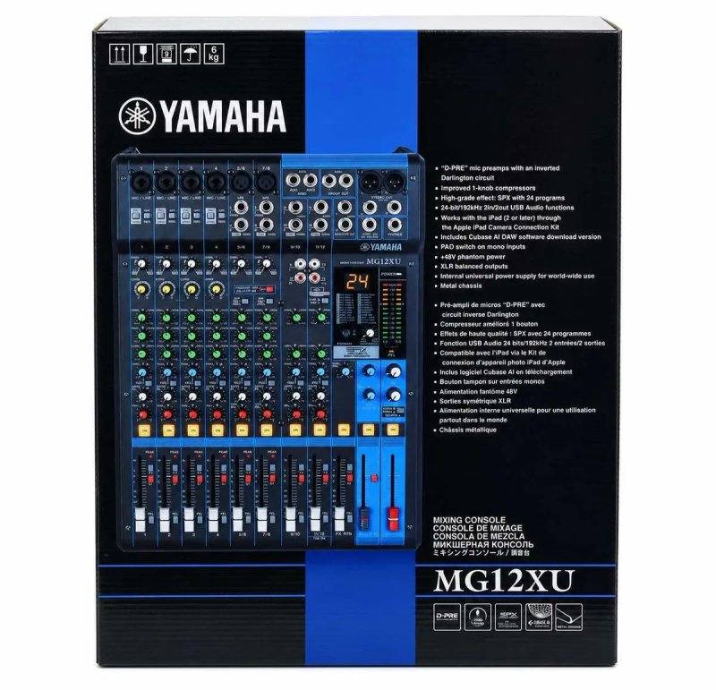 Мікшерний пульт Yamaha MG12XU з USB із процесором SPX-ефектів аудіо мікшер — фото 4