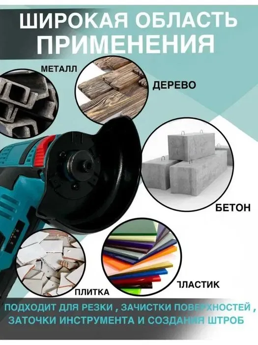 Мини Болгарка Аккумуляторная (2хАКБ) 12V - 2 АКБ + Кейс + 2 диска — фото 4