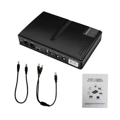 Міні ДБЖ для роутера та ONU терміналу Mini UPS DC1018L 18W + 4 оригінальні акумулятори