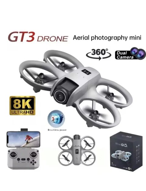 Міні-дрон GT3 з HD-зйомкою, Hover-функцією, квадрокоптер, для дітей