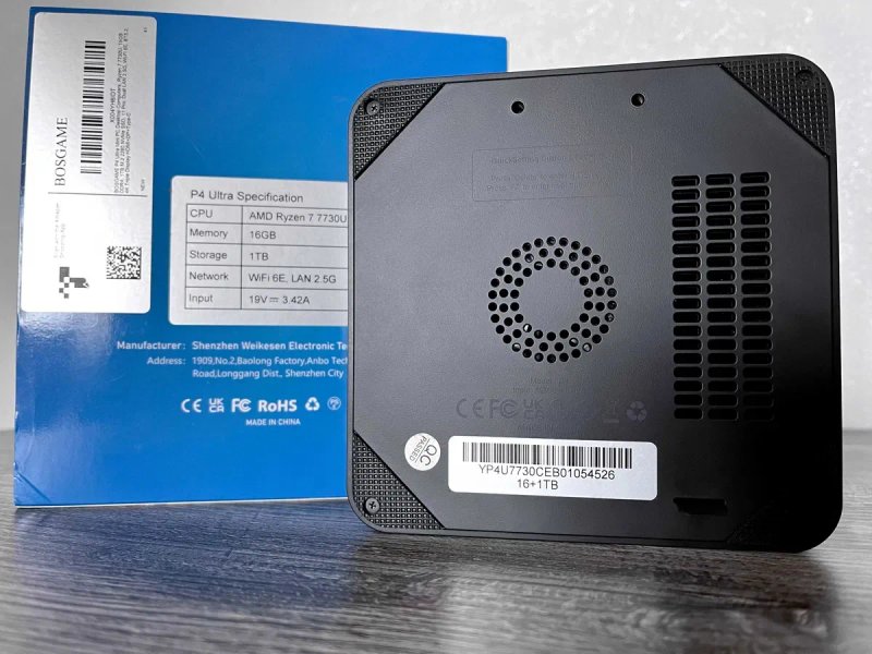Міні ПК Bosgame Effizen P4 Ultra / Ryzen 7 7730U / Radeon Vega 8 / 16GB / 1TB M.2 NVME SSD новий — фото 5