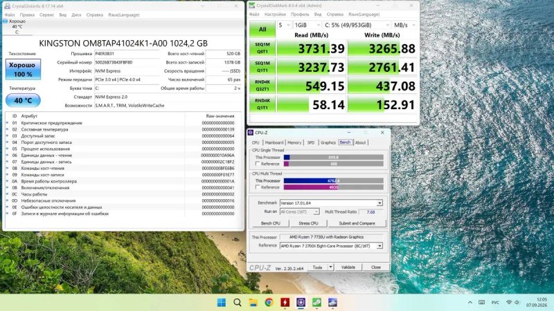 Міні ПК Bosgame Effizen P4 Ultra / Ryzen 7 7730U / Radeon Vega 8 / 16GB / 1TB M.2 NVME SSD новий — фото 8