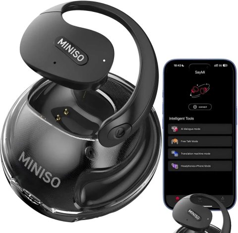 MINISO X15 PRO - Навушники з функцією перекладу в реальному часі, бездротові навушники-перекладачі