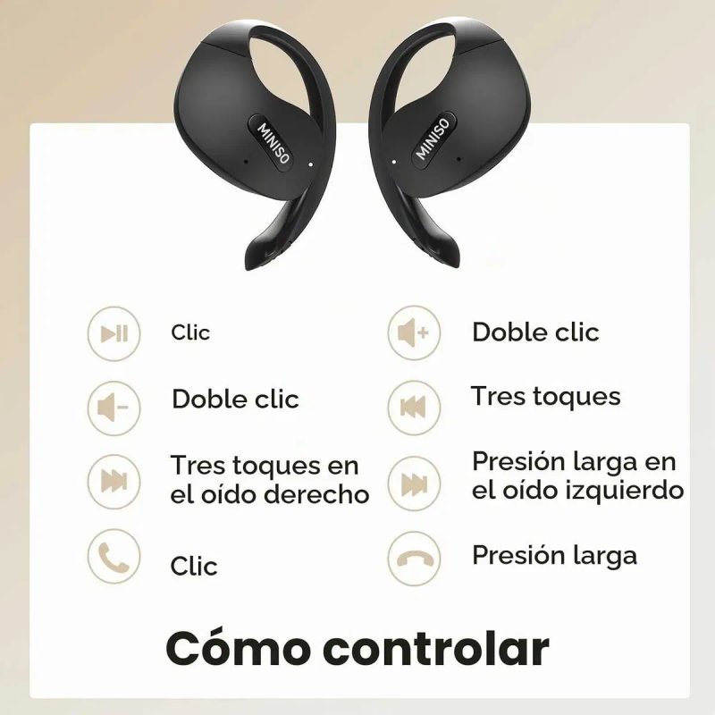 MINISO X15 PRO - Навушники з функцією перекладу в реальному часі, бездротові навушники-перекладачі — фото 5