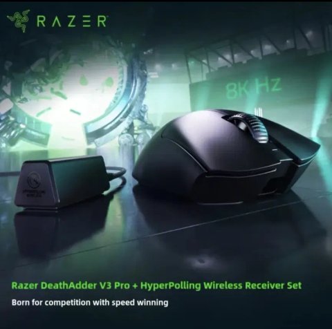 Миша Razer DeathAdder V3 PRO Wireless & Mouse Dock Black