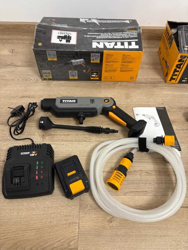 Мийка акумуляторна TITAN TTI855PRW, 22BAR /18V /1 акумулятор на 5.0 Aм/год. з Англії — фото 8