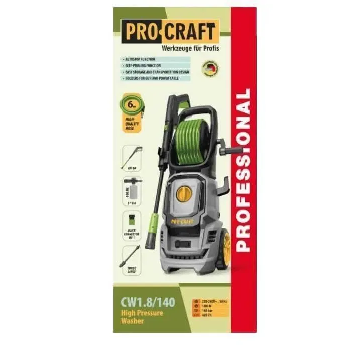 Мийка високого тиску 1800 Вт 140 бар Procraft CW1.8/140 + — фото 3