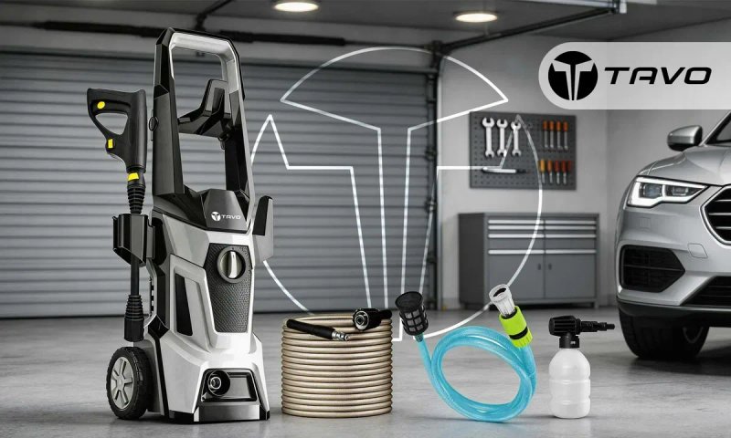 Мийка високого тиску TAVO 2500W 260 бар. Алюмінієвий насос. Польща. Мойка высокого давления. Керхер — фото 2