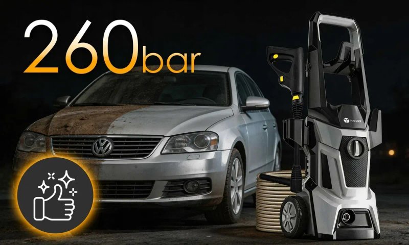 Мийка високого тиску TAVO 2500W 260 бар. Алюмінієвий насос. Польща. Мойка высокого давления. Керхер — фото 5