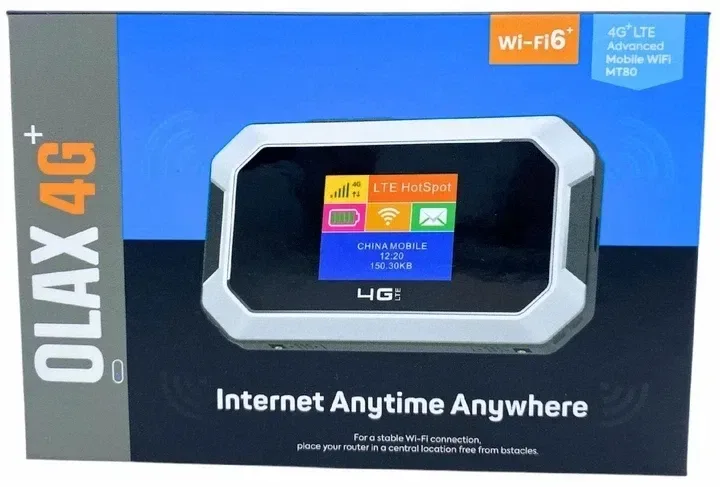 Мобільний 4G модем, Wi-Fi роутер від SIM-карти, Кишеньковий мобільний 4G WiFi роутер акумуляторний 3000 mAh, OLAX MT80 — фото 6