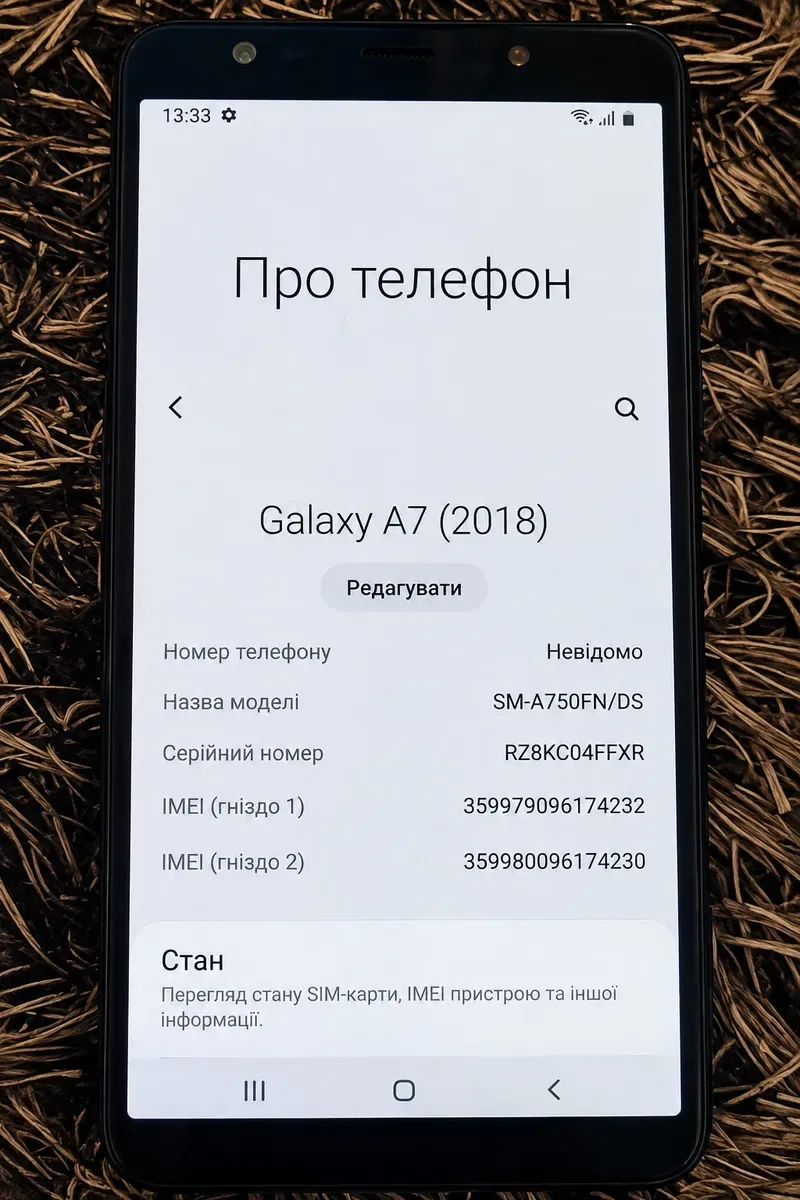 Мобільний телефон Samsung Galaxy A7 (A750) Black — фото 5