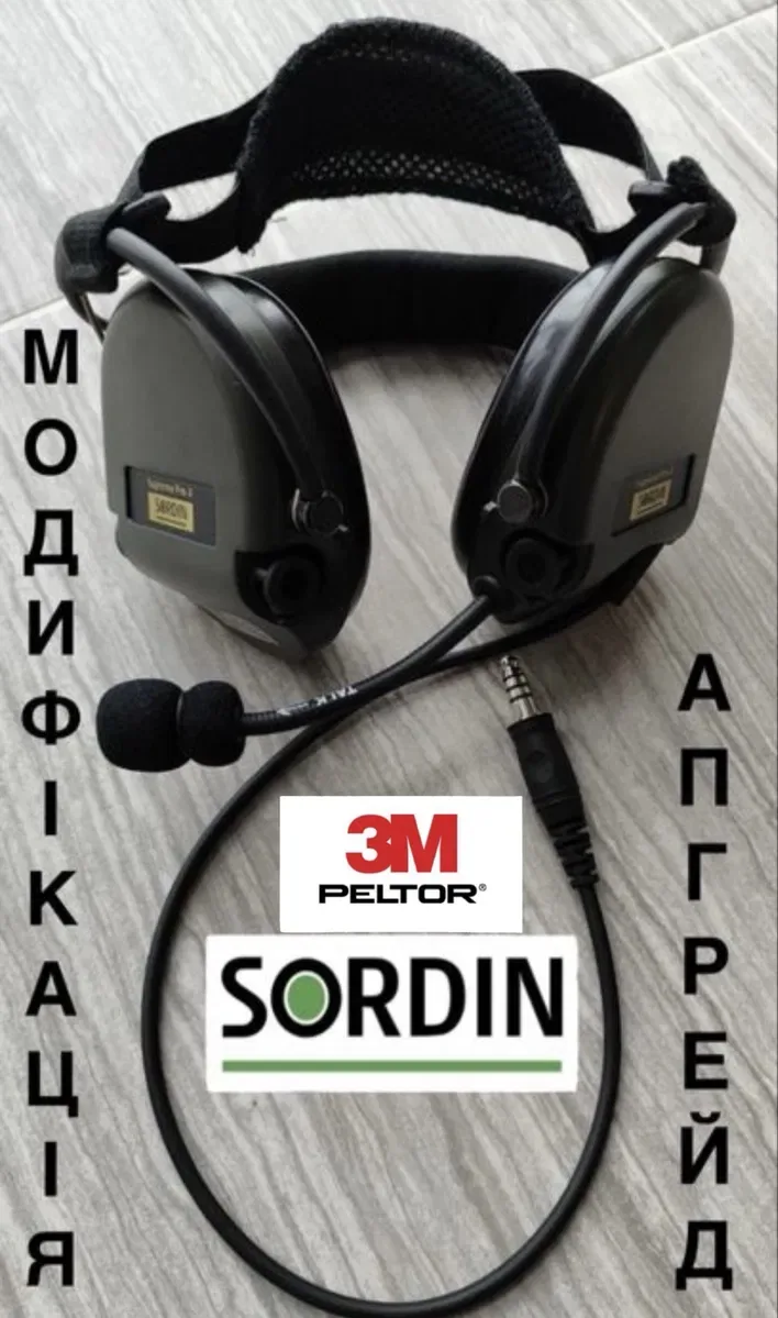 Модифікація Peltor‼️ Кріплення встановлення на шолом, Sordin Neckband — фото 3