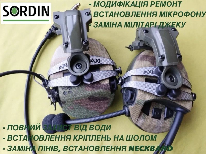 Модифікація Peltor‼️ Кріплення встановлення на шолом, Sordin Neckband — фото 8