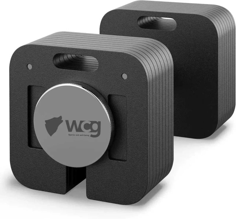 Модульна гантель 16 кг зі швидким регулюванням квадратна WCG | 6 рівнів ваги від 4 до 16 кг — фото 3