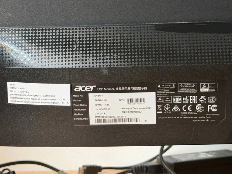 Монітор Acer / 23,8″ / IPS / Full HD — фото 3
