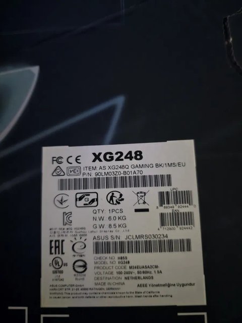 Монитор Asus rog 24" 240hz