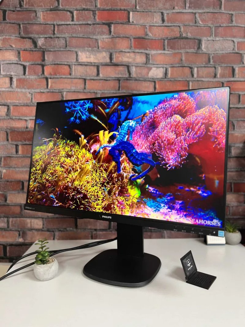 Монітор Philips 241 B8Q·FHD·LED·IPS·Тонкі рамки·2019рік·75Гц·динаміки — фото 2