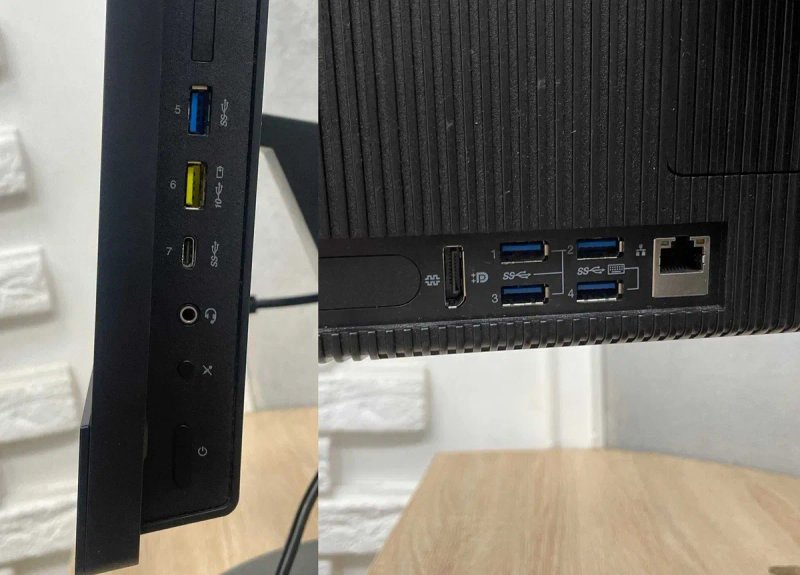Моноблок Lenovo ThinkCentre 24'' IPS Сенсор/i3-8100/8Gb DDR4/256Гб SSD M920z/ПК/Офісний/Компютер/ідеальні/Потужні.Робоча станція.Asus.Dell iNtel Core — фото 2
