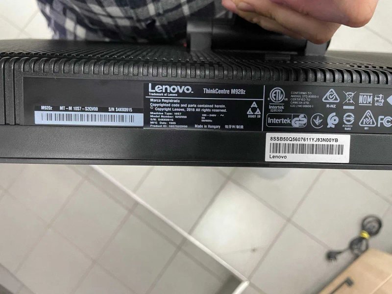 Моноблок Lenovo ThinkCentre 24'' IPS Сенсор/i3-8100/8Gb DDR4/256Гб SSD M920z/ПК/Офісний/Компютер/ідеальні/Потужні.Робоча станція.Asus.Dell iNtel Core — фото 8