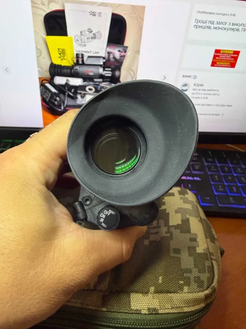 Монокуляр нічного бачення Mercury Technology MT-PVS-14-40W2 Білий фосфор FOM 1400+ (Gen 2+) — фото 6