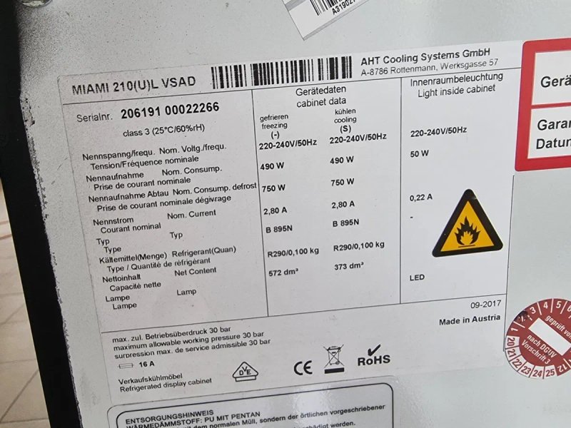Морозильна ларь боннета вітрина AHT Maimi 210(u)L VSAD — фото 7