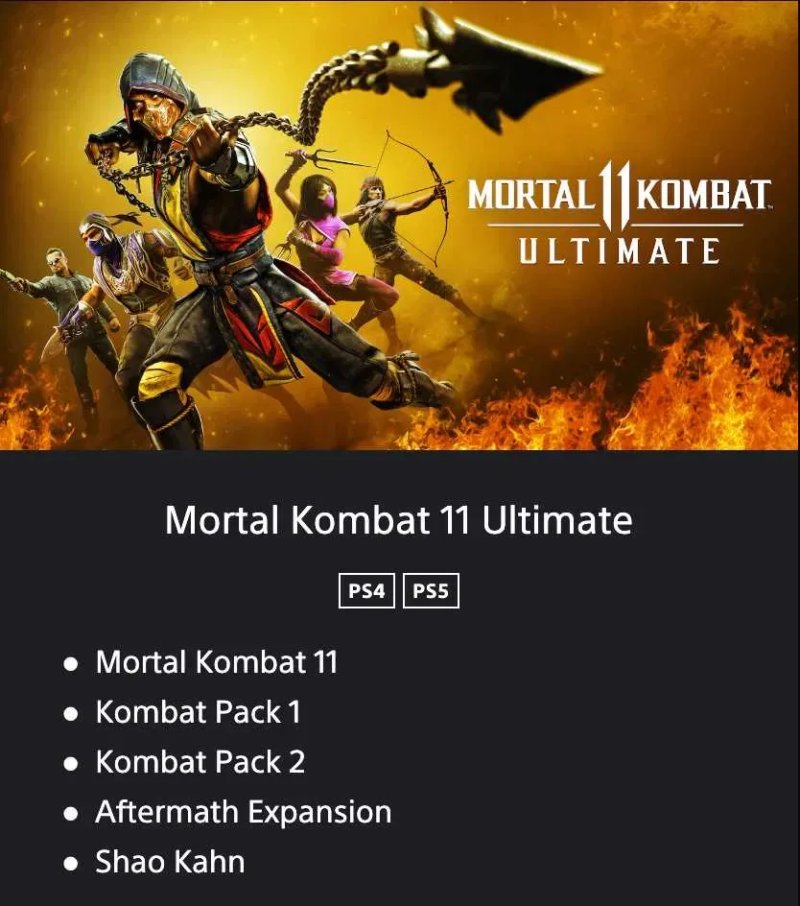 Mortal Kombat 11 Ultimate Edition PS4/PS5 Акаунт — фото 2