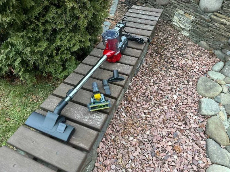 Мощный пылесос ручной колбовый 2500ватт с турбощеткой и фильтром. — фото 3
